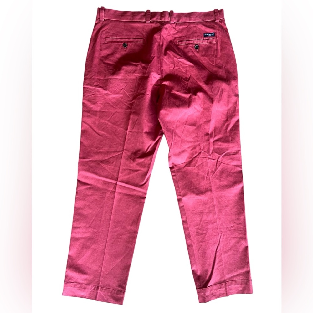 BROOKS BROTHERS Chino Pants 36x30 Coral Red Slacks Trousers “Clark Fit” - Picture 4 of 9